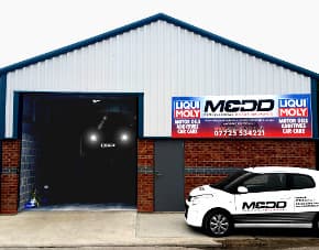 Inside the Medd Motors workshop, Holme-upon-Spalding-Moor